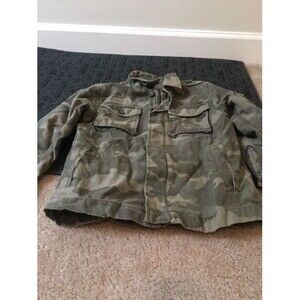 Old Navy Surplus Boys Camouflage Full Zip Jacket Coat Size XS